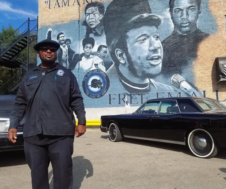 Chairman Hampton Jr. at the mural